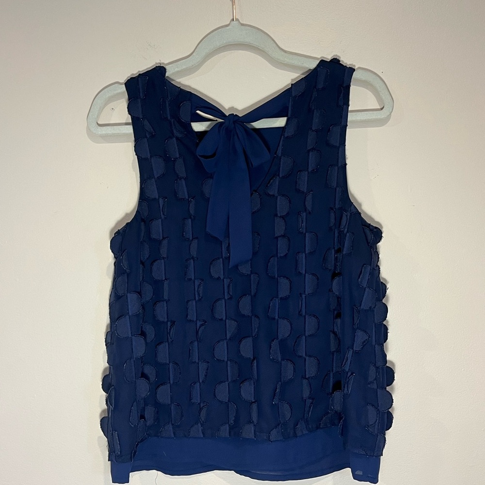 Anthropologie by Maeve Navy Strapless Blouse US 2 - Picture 6 of 14